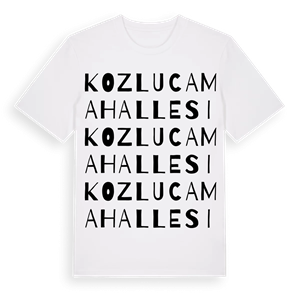 Kozluca Mahallesi ordlek t-shirt – ekologisk bomull t-shirt från Pinshirt