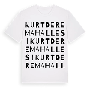 Kurtdere Mahallesi ordlek t-shirt – ekologisk bomull t-shirt från Pinshirt