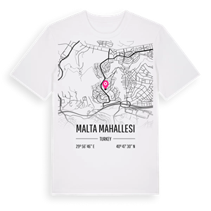 Malta Mahallesi karta t-shirt – ekologisk bomull t-shirt från Pinshirt
