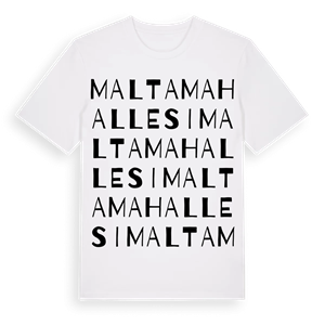 Malta Mahallesi ordlek t-shirt – ekologisk bomull t-shirt från Pinshirt