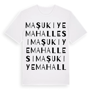 Maşukiye Mahallesi ordlek t-shirt – ekologisk bomull t-shirt från Pinshirt