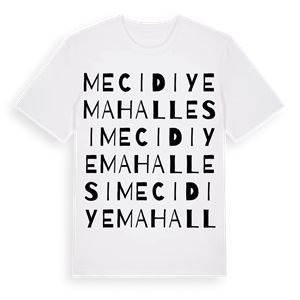 Mecidiye Mahallesi ordlek t-shirt – ekologisk bomull t-shirt från Pinshirt