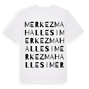Merkez Mahallesi ordlek t-shirt – ekologisk bomull t-shirt från Pinshirt