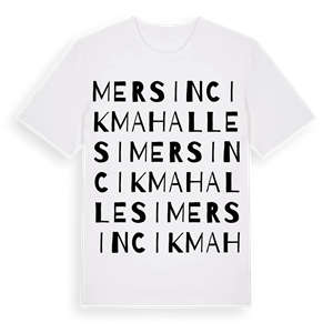 Mersincik Mahallesi ordlek t-shirt – ekologisk bomull t-shirt från Pinshirt