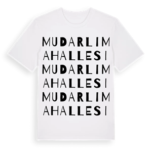 Mudarlı Mahallesi ordlek t-shirt – ekologisk bomull t-shirt från Pinshirt