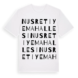 Nusretiye Mahallesi ordlek t-shirt – ekologisk bomull t-shirt från Pinshirt