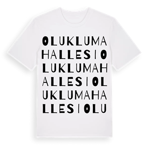 Oluklu Mahallesi ordlek t-shirt – ekologisk bomull t-shirt från Pinshirt