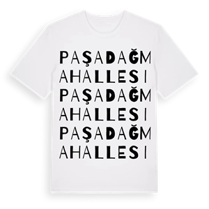 Paşadağ Mahallesi ordlek t-shirt – ekologisk bomull t-shirt från Pinshirt