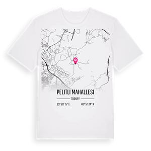 Pelitli Mahallesi karta t-shirt – ekologisk bomull t-shirt från Pinshirt