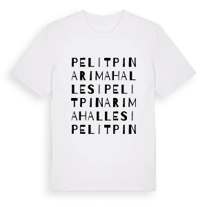 Pelitpınarı Mahallesi ordlek t-shirt – ekologisk bomull t-shirt från Pinshirt