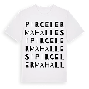 Pirceler Mahallesi ordlek t-shirt – ekologisk bomull t-shirt från Pinshirt