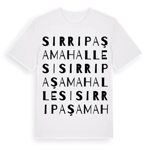 Sırrıpaşa Mahallesi ordlek t-shirt – ekologisk bomull t-shirt från Pinshirt