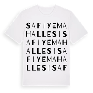 Safiye Mahallesi ordlek t-shirt – ekologisk bomull t-shirt från Pinshirt