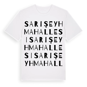 Sarışeyh Mahallesi ordlek t-shirt – ekologisk bomull t-shirt från Pinshirt