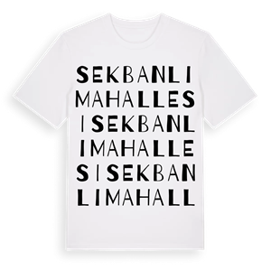 Sekbanlı Mahallesi ordlek t-shirt – ekologisk bomull t-shirt från Pinshirt