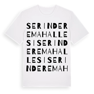 Serindere Mahallesi ordlek t-shirt – ekologisk bomull t-shirt från Pinshirt