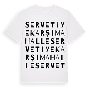 Servetiye Karşı Mahalle ordlek t-shirt – ekologisk bomull t-shirt från Pinshirt