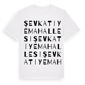 Şevkatiye Mahallesi ordlek t-shirt – ekologisk bomull t-shirt från Pinshirt