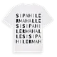 Sipahiler Mahallesi ordlek t-shirt