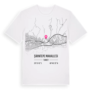 Şirintepe Mahallesi karta t-shirt – ekologisk bomull t-shirt från Pinshirt
