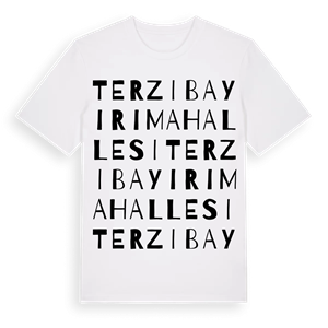 Terzibayırı Mahallesi ordlek t-shirt – ekologisk bomull t-shirt från Pinshirt