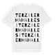 Terziler Mahallesi ordlek t-shirt