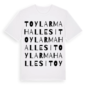 Toylar Mahallesi ordlek t-shirt – ekologisk bomull t-shirt från Pinshirt