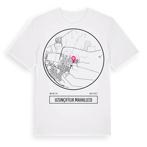 Uzunçiftlik Mahallesi t-shirt – ekologisk bomull t-shirt från Pinshirt