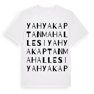 Yahyakaptan Mahallesi ordlek t-shirt – ekologisk bomull t-shirt från Pinshirt