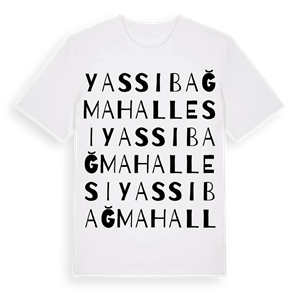 Yassıbağ Mahallesi ordlek t-shirt – ekologisk bomull t-shirt från Pinshirt