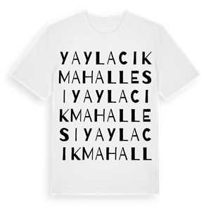 Yaylacık Mahallesi ordlek t-shirt – ekologisk bomull t-shirt från Pinshirt