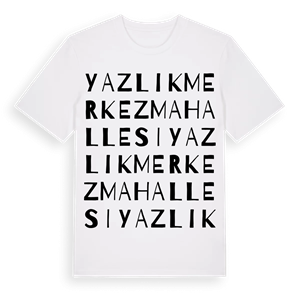 Yazlık Merkez Mahallesi ordlek t-shirt – ekologisk bomull t-shirt från Pinshirt