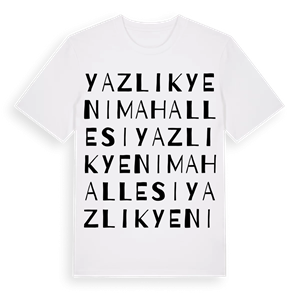 Yazlık Yeni Mahallesi ordlek t-shirt – ekologisk bomull t-shirt från Pinshirt