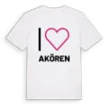 Jag älskar Akören t-shirt stort tryck