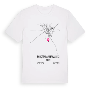 Bahçesaray Mahallesi karta t-shirt – ekologisk bomull t-shirt från Pinshirt
