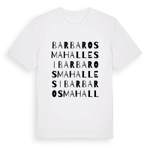 Barbaros Mahallesi ordlek t-shirt – ekologisk bomull t-shirt från Pinshirt