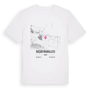 Başak Mahallesi karta t-shirt – ekologisk bomull t-shirt från Pinshirt