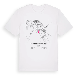 Boruktolu Mahallesi karta t-shirt – ekologisk bomull t-shirt från Pinshirt