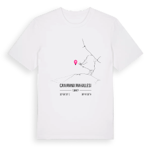 Canımana Mahallesi karta t-shirt – ekologisk bomull t-shirt från Pinshirt