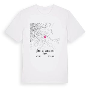 Çömlekçi Mahallesi karta t-shirt – ekologisk bomull t-shirt från Pinshirt