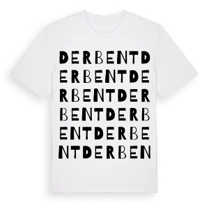 Derbent ordlek t-shirt – ekologisk bomull t-shirt från Pinshirt