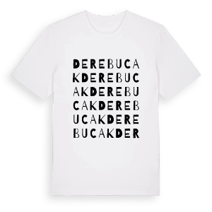 Derebucak ordlek t-shirt – ekologisk bomull t-shirt från Pinshirt