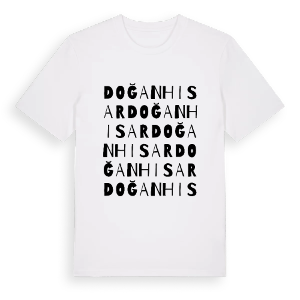 Doğanhisar ordlek t-shirt – ekologisk bomull t-shirt från Pinshirt