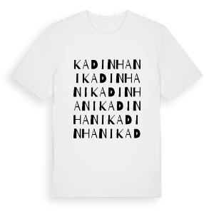 Kadınhanı ordlek t-shirt – ekologisk bomull t-shirt från Pinshirt
