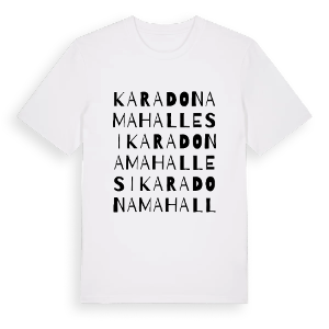 Karadona Mahallesi ordlek t-shirt – ekologisk bomull t-shirt från Pinshirt