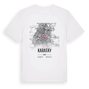 Karatay karta t-shirt – ekologisk bomull t-shirt från Pinshirt