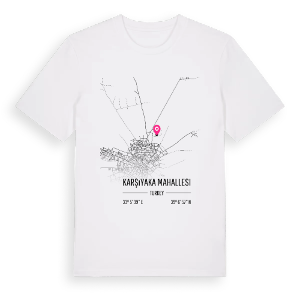 Karşıyaka Mahallesi karta t-shirt – ekologisk bomull t-shirt från Pinshirt