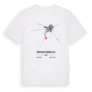 Kemaliye Mahallesi karta t-shirt – ekologisk bomull t-shirt från Pinshirt