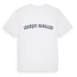 Kömüşini Mahallesi college t-shirt – ekologisk bomull t-shirt från Pinshirt