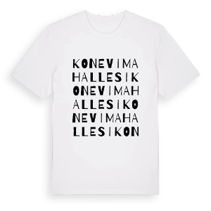Konevi Mahallesi ordlek t-shirt – ekologisk bomull t-shirt från Pinshirt